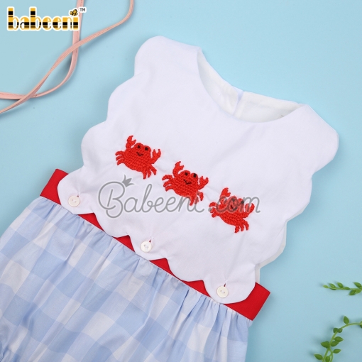 Crab crochet girl baby bubble – BB3051